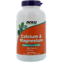 Load image into Gallery viewer, Now Foods, Calcium &amp; Magnesium, 250 Tablets

