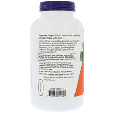 Load image into Gallery viewer, Now Foods, Calcium Citrate, 250 Tablets
